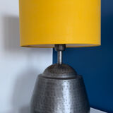 Metallic and yellow lamp