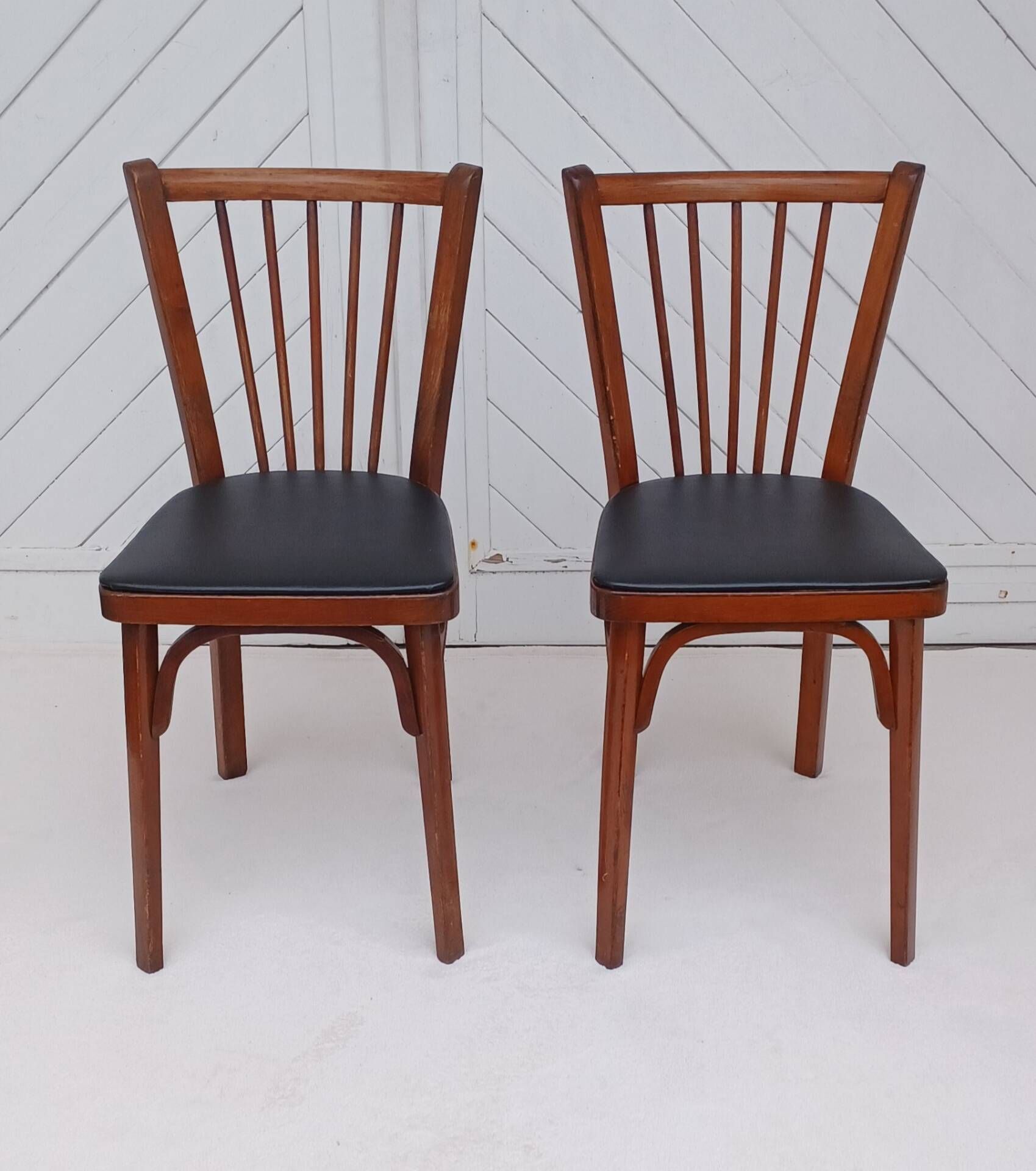 Pair of Baumann bistro chairs no. 12
