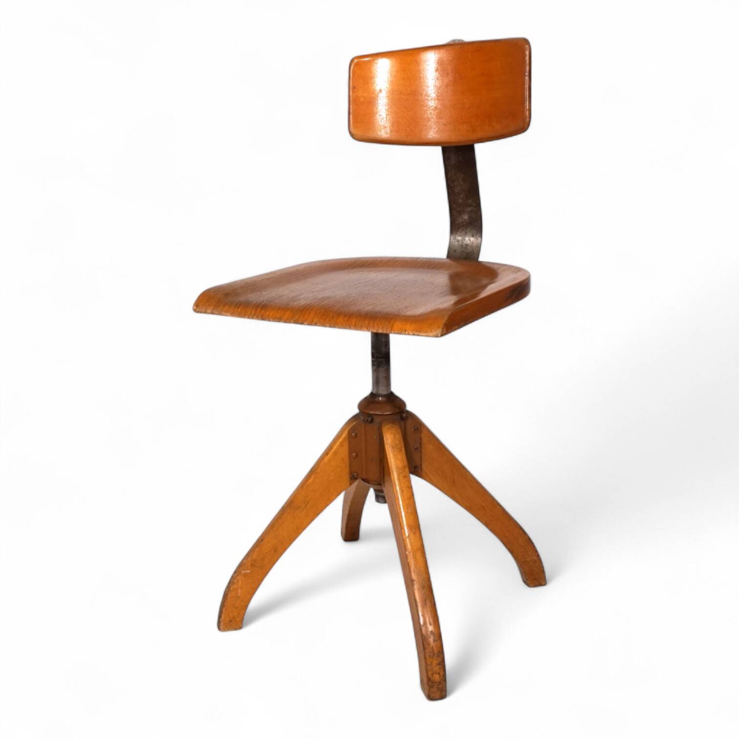 Ama Elastic office chair, Bauhaus style, 1950