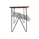 "Stringbord" teak side table, Sweden, 1950