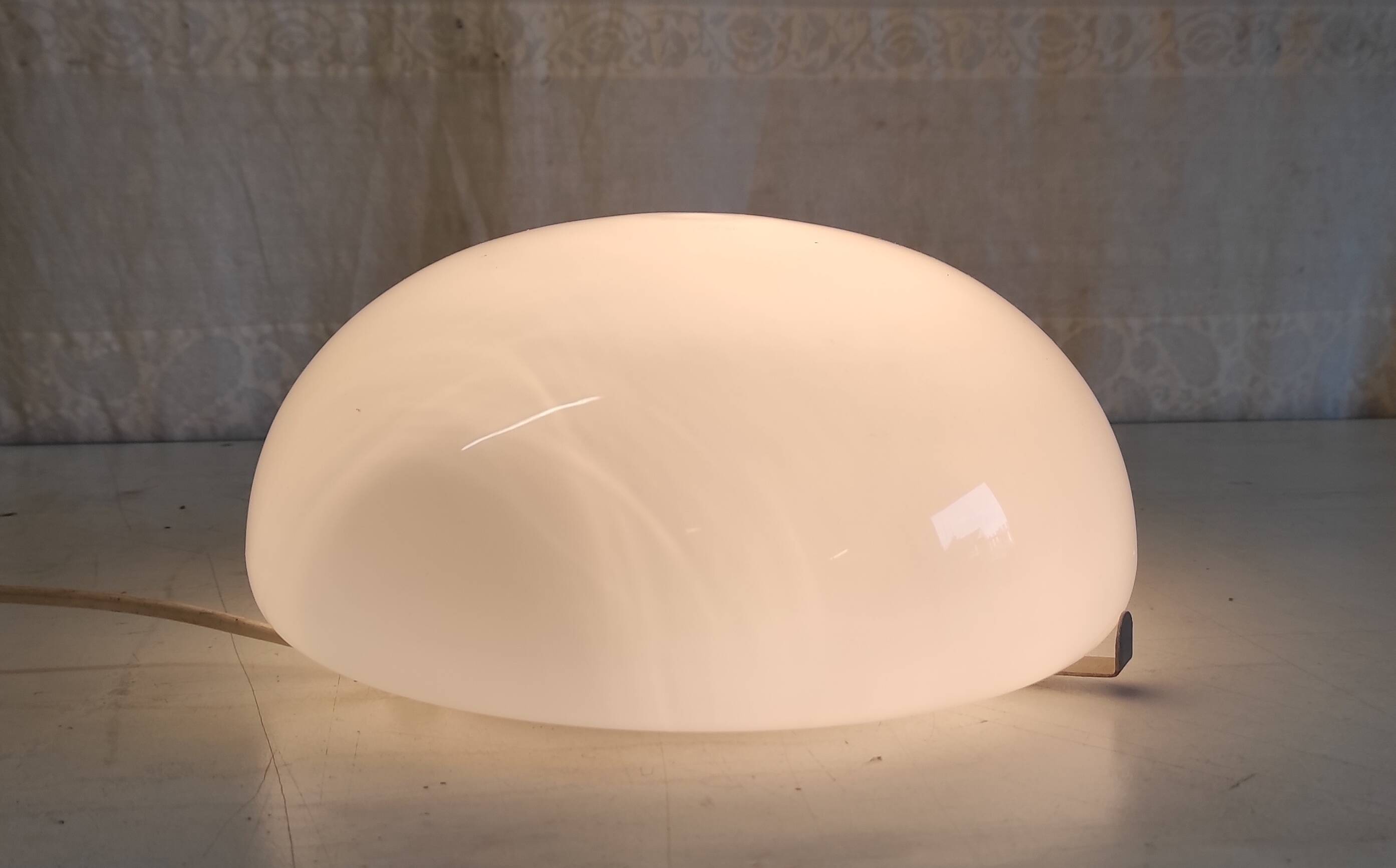 Ceiling light or globe wall lamp opaline diameter 25 cm - mid 20th century