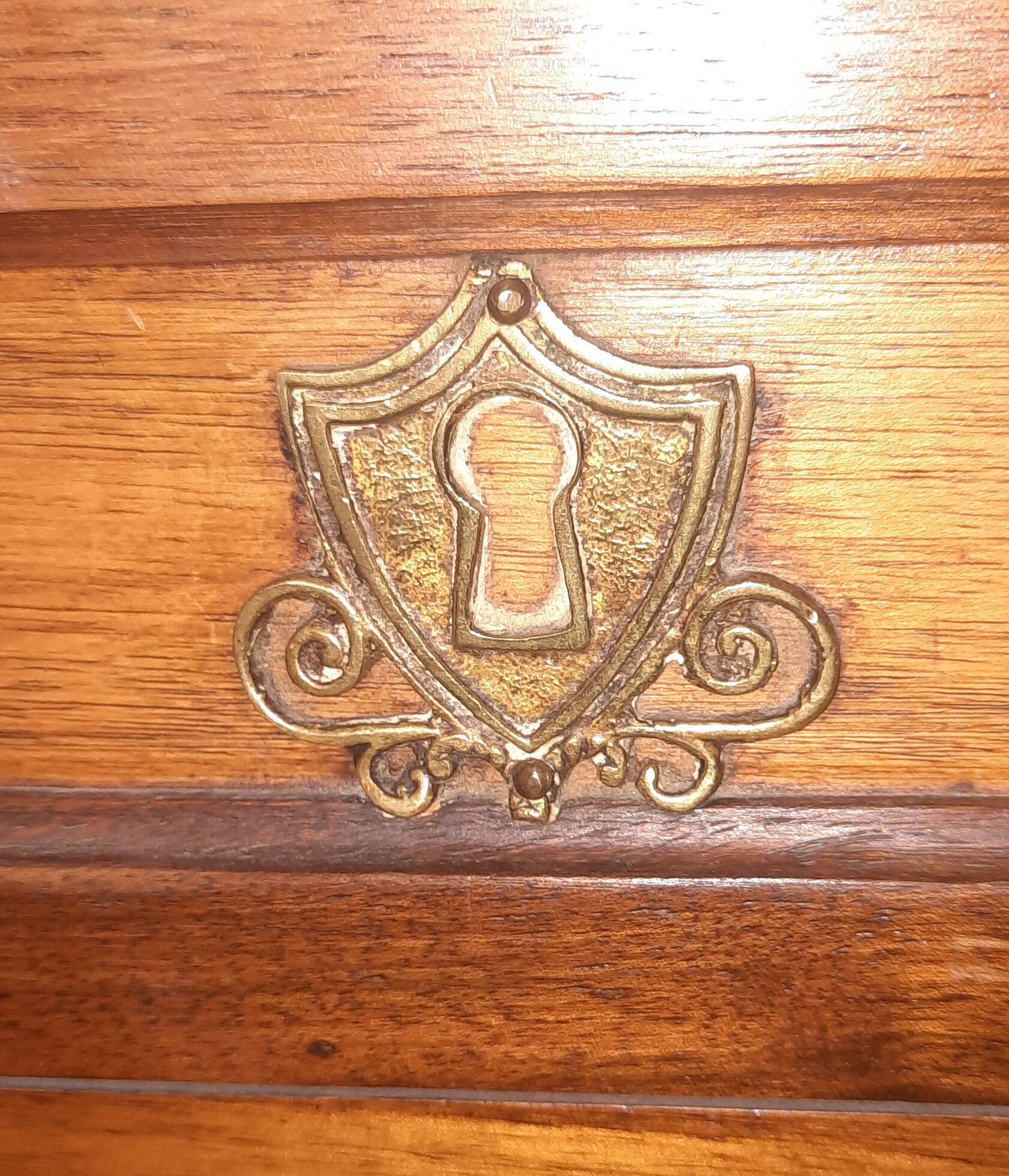 Louis XVI style chest of drawers with marble top