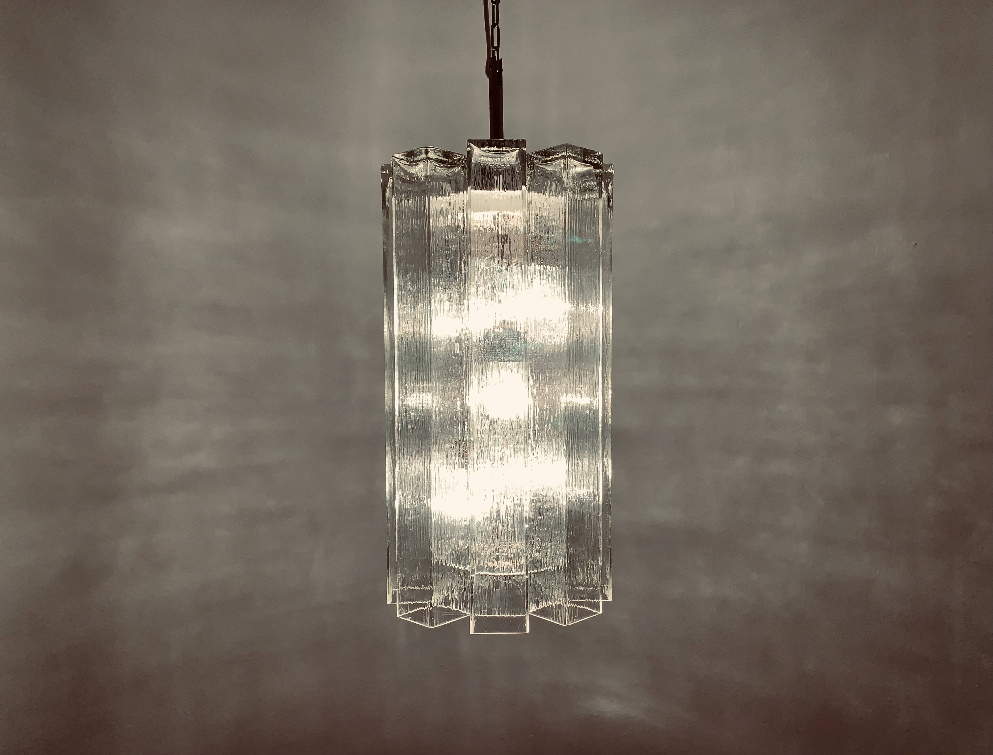 Large Crystal Glass Chandelier by Doria