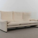 Cassina Maralunga 3seat Sofa in white