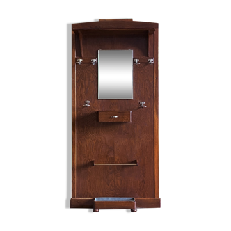 Art Deco wall coat rack