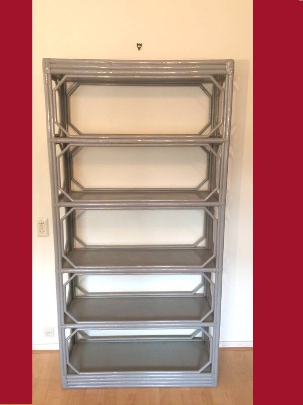 Bamboo shelf. Vintage 80s