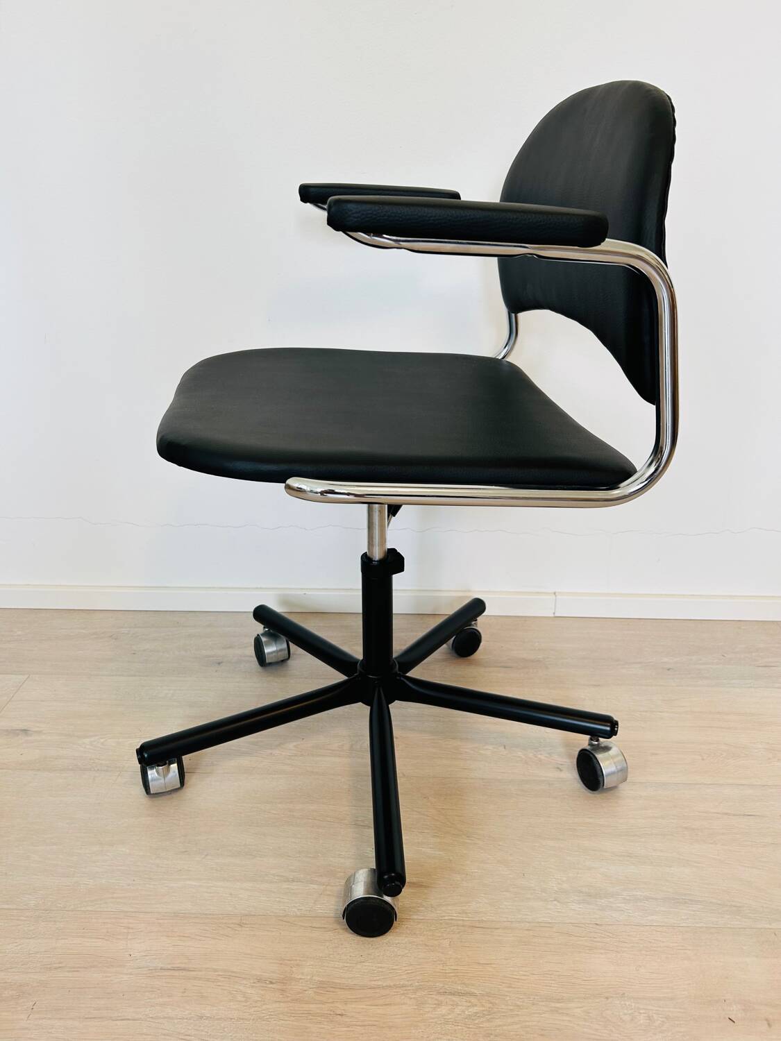 Fully Restored Black Office Chair by Kovona from Czechoslovakia 1970’s