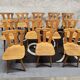 12 chaises bistrot en bois, 1970