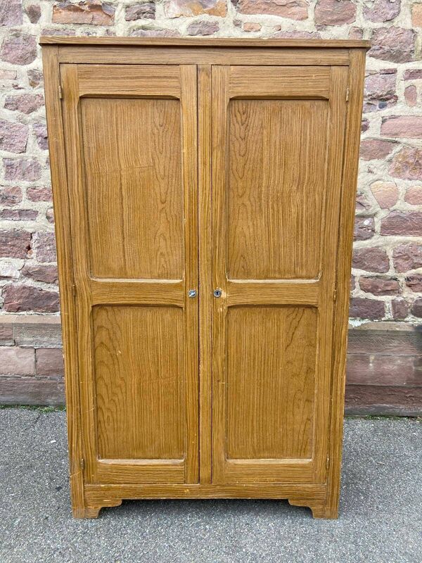 Armoire Parisienne Placard vestiaire atelier bois Mid-century vintage scandinave 1950