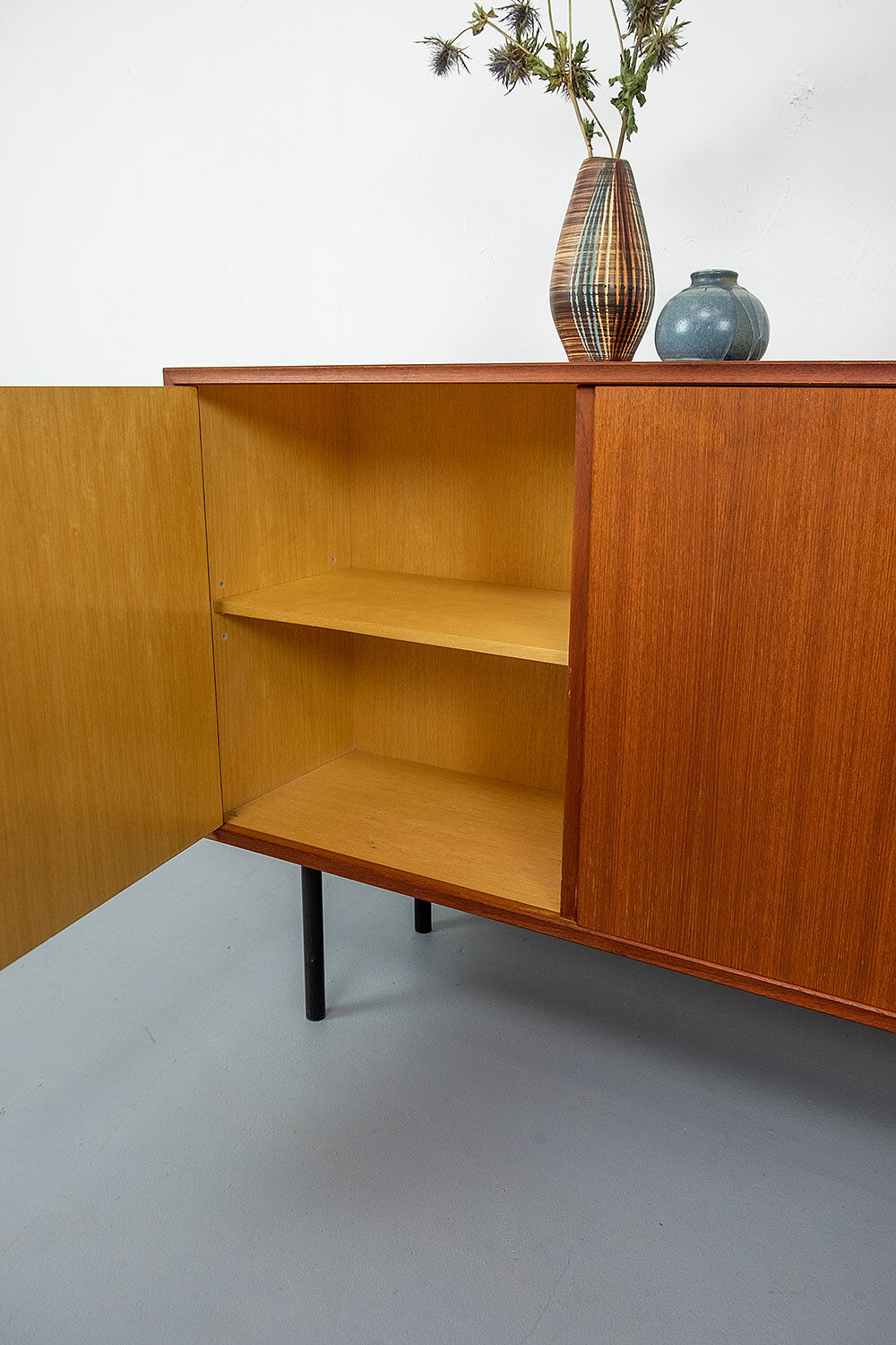 Vintage Sideboard in Teak by Heinrich Riestenpatt, 1960s
