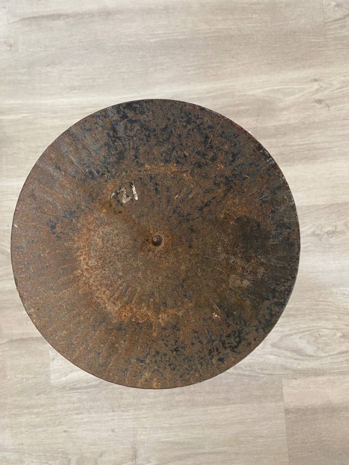 Wrought iron candle holder