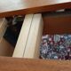 Table ronde extensible scandinave teck vintage