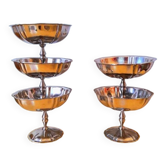 Stainless steel ice cream/dessert cups 1970
