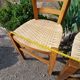 Pair of caned church chairs