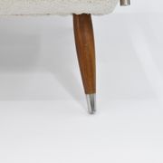 Canapé Danemark années 1960 bouclé beige