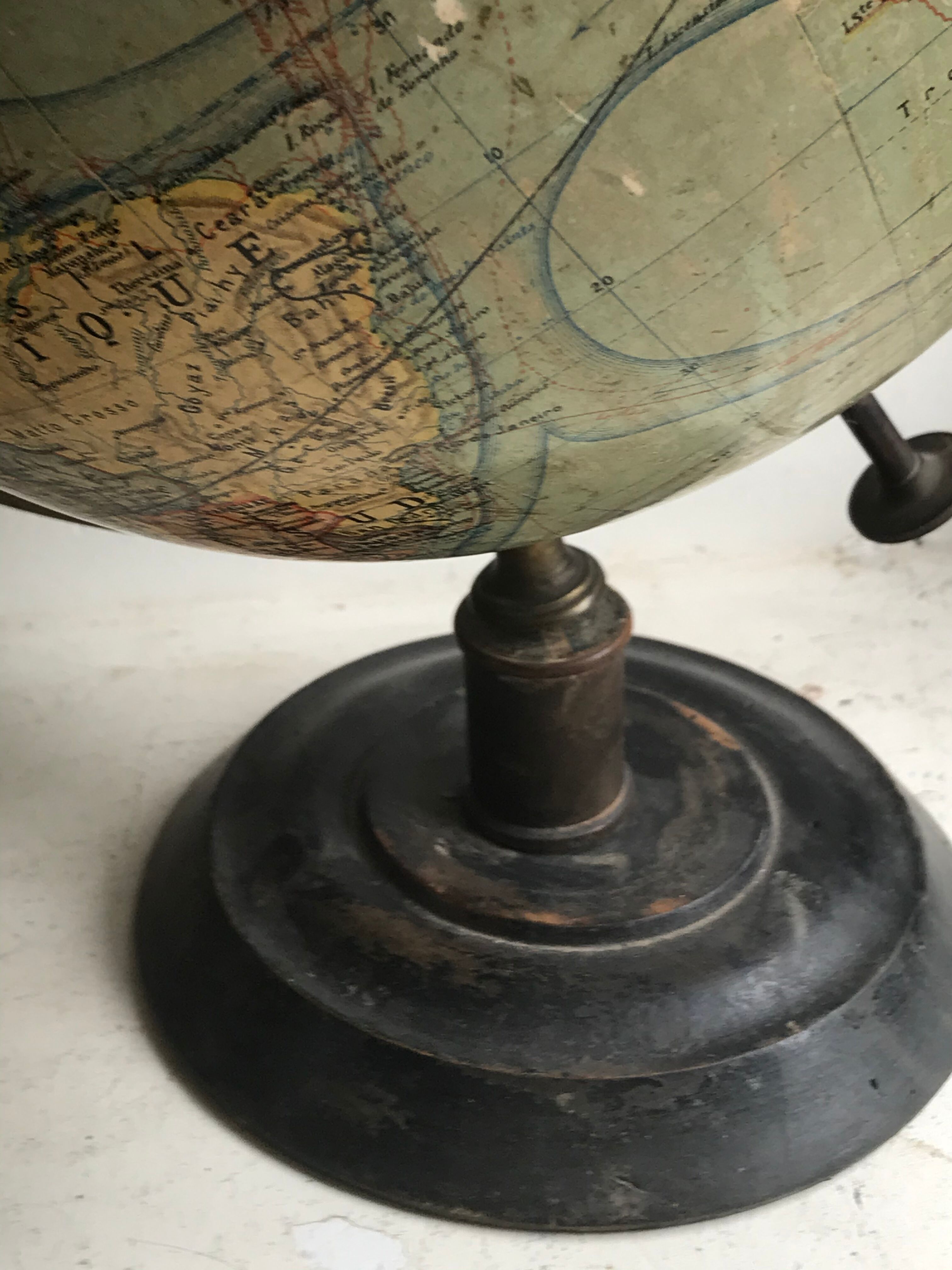 Globe terrestre Forest 19 ieme