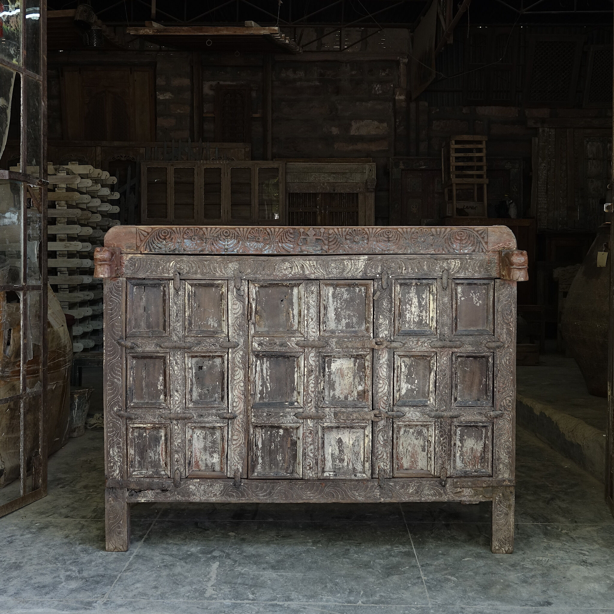 Carved Indian furniture