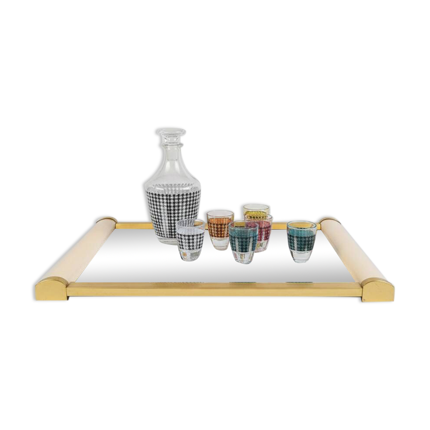 Geometric liqueur service from the 1960s.