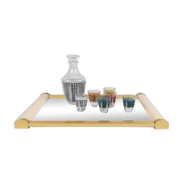 Service liqueur géométrique années 1960