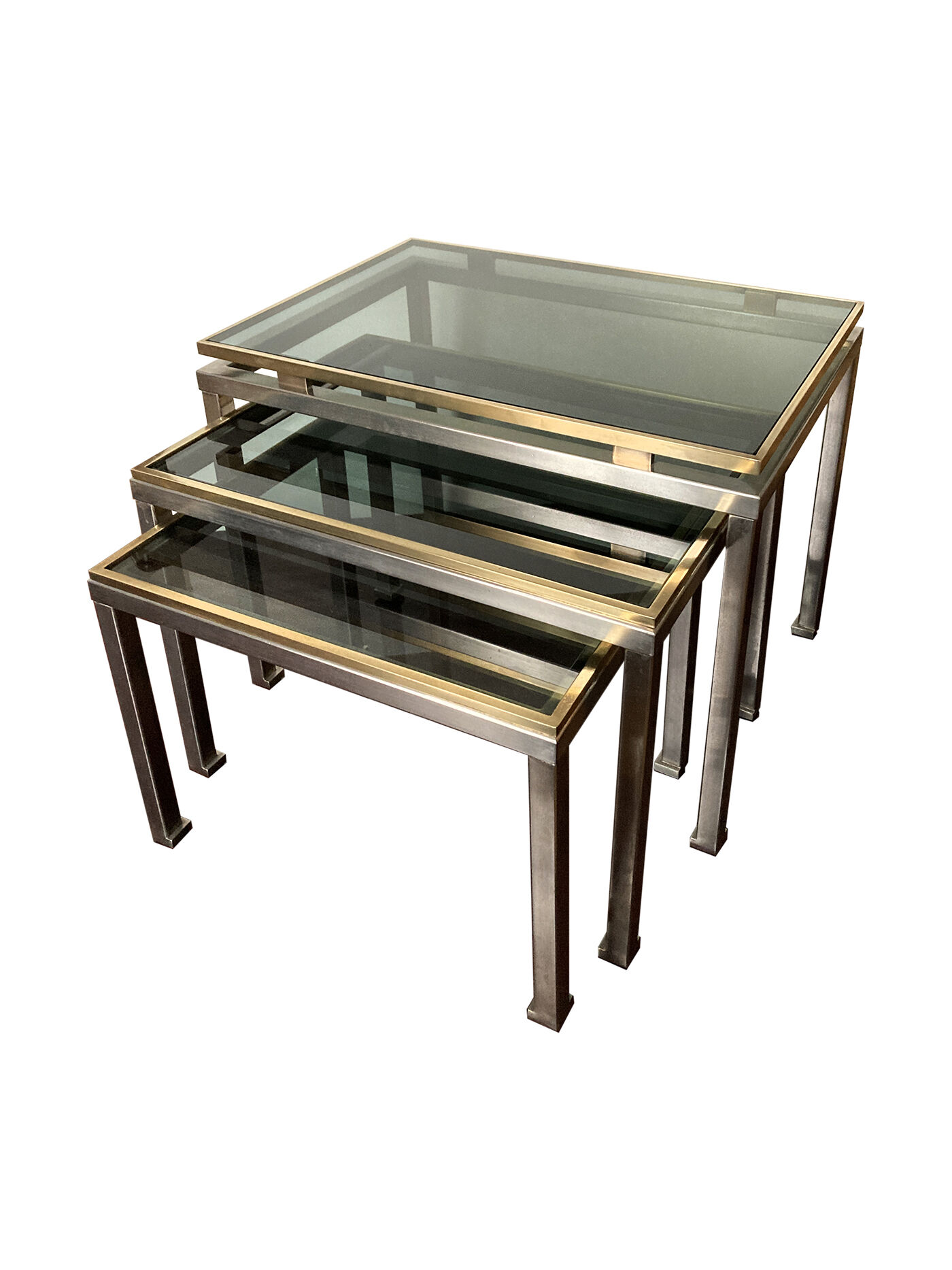 Guy Lefevre pull-out tables for Maison Jansen, 1970