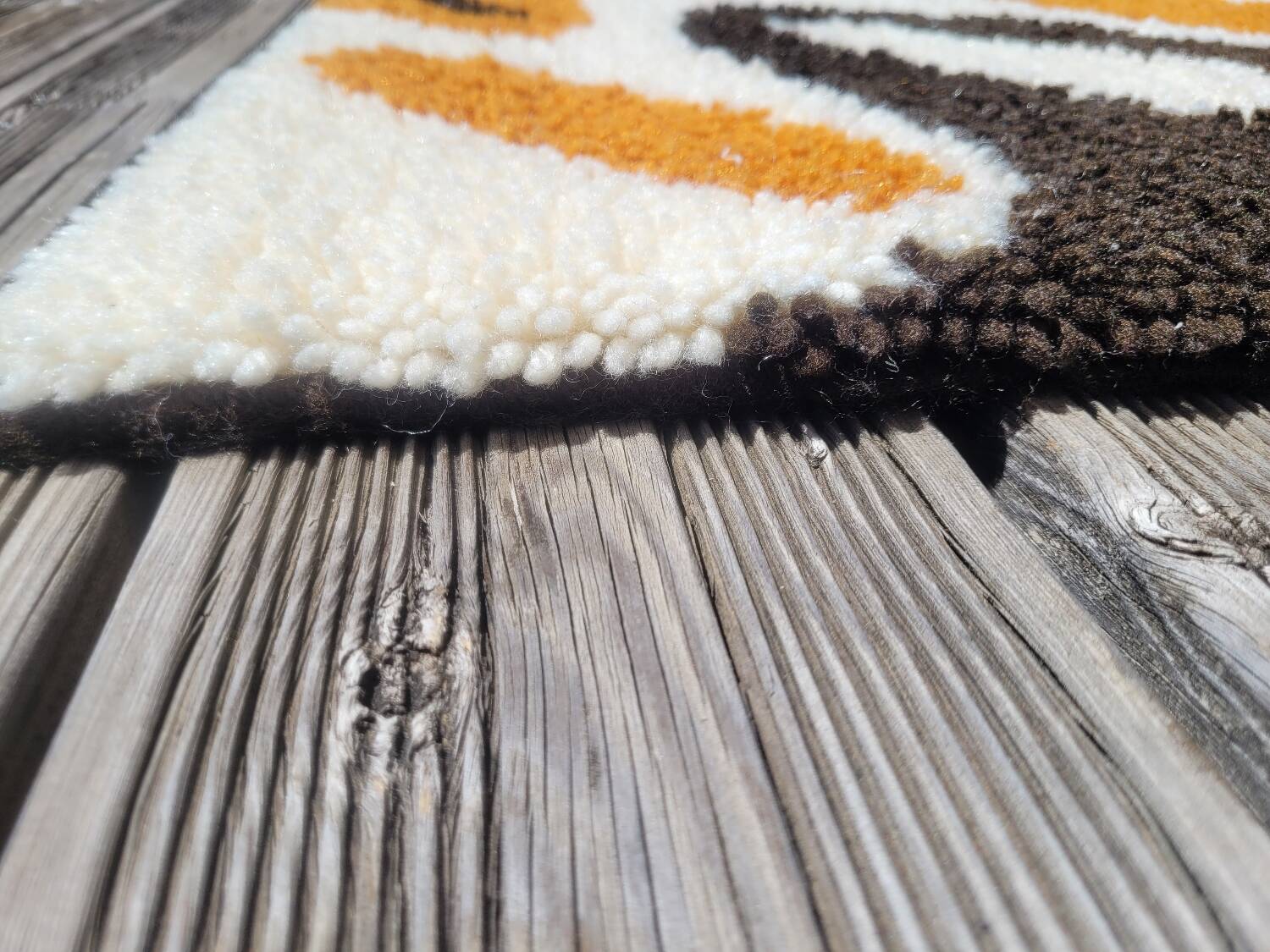 Pair of vintage wool bedspreads