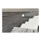 Large photograph on wooden panel Le Tréport 1980