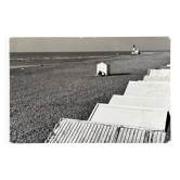 Grande photographie sur panneau bois Le tréport 1980