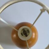 Solid walnut ball table lamp 1970