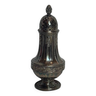 Antique Gallia sprinkler in silver-plated metal, Louis XVI style