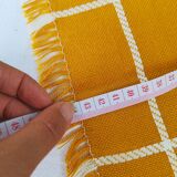 Lot de 12 serviettes de table jaune moutarde