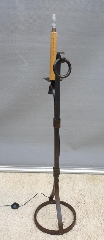 Ironwork floor lamp Jean-Pierre Ryckaert 1950, France