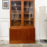 Scandinavian glass sideboard in teak