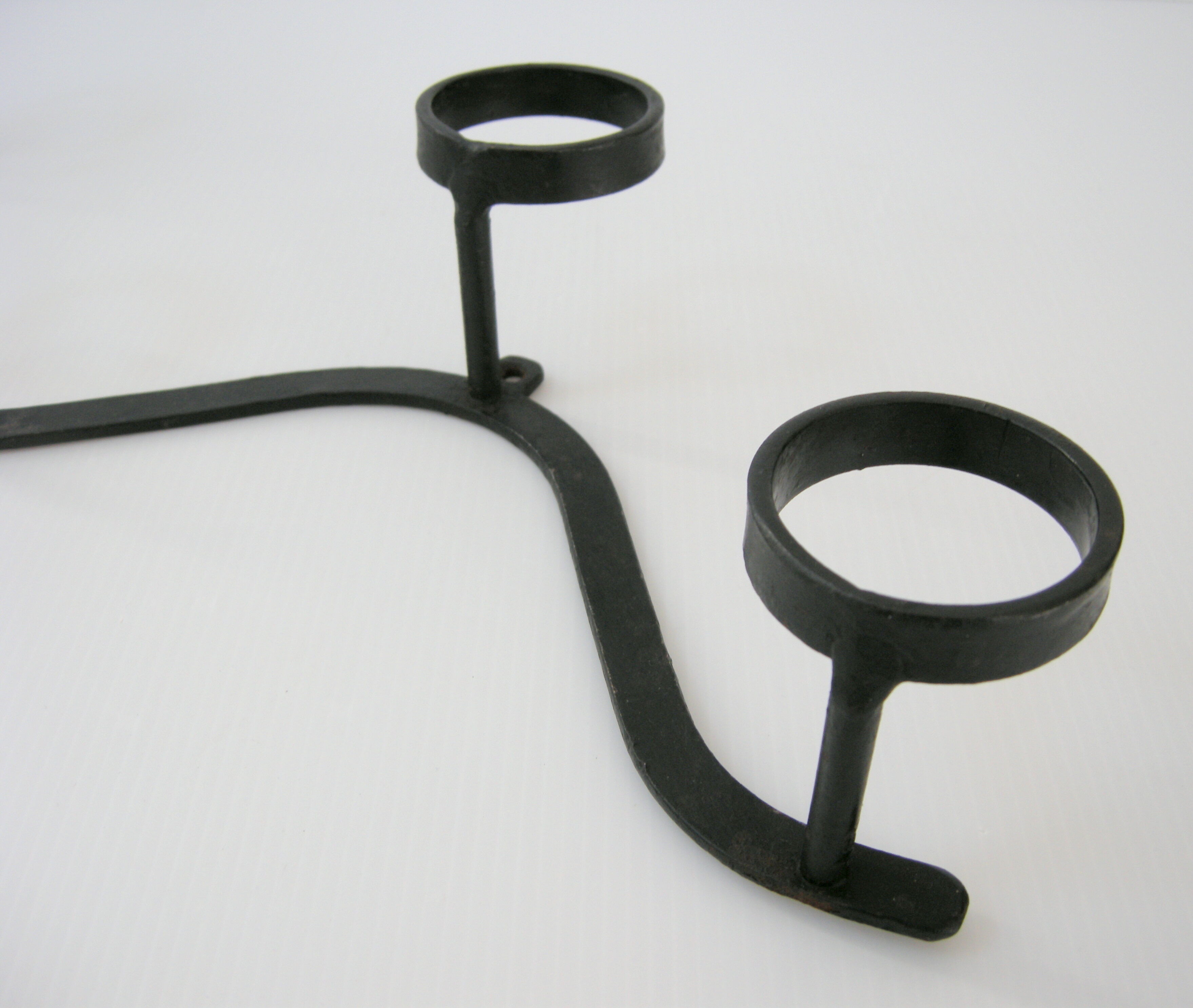 Vintage 1950 black metal hook