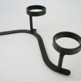 Vintage 1950 black metal hook