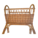 Old rattan magazine rack from the 70s