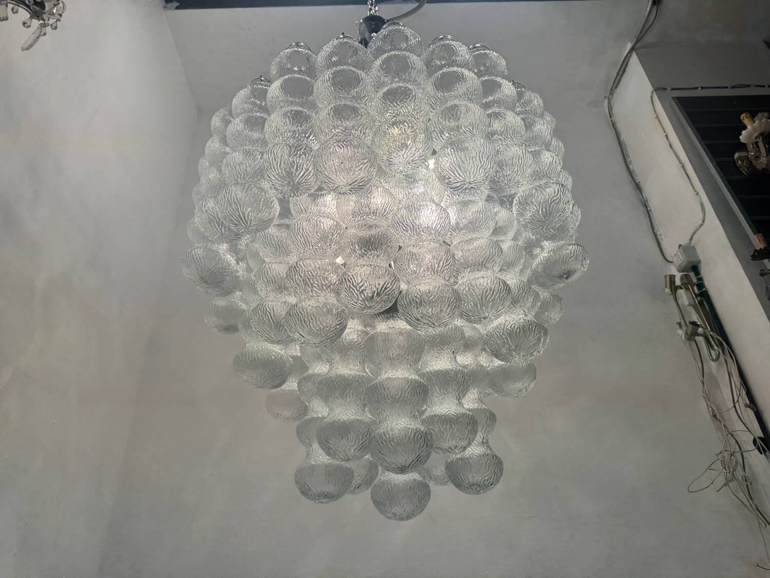 Extra Large Extra Large Murano  Glass Chandelier, 1980s