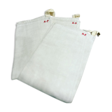 New linen tea towels embroidered AP