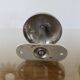 Wall hook, chrome metal coat rack, minimalist, 60s 70s