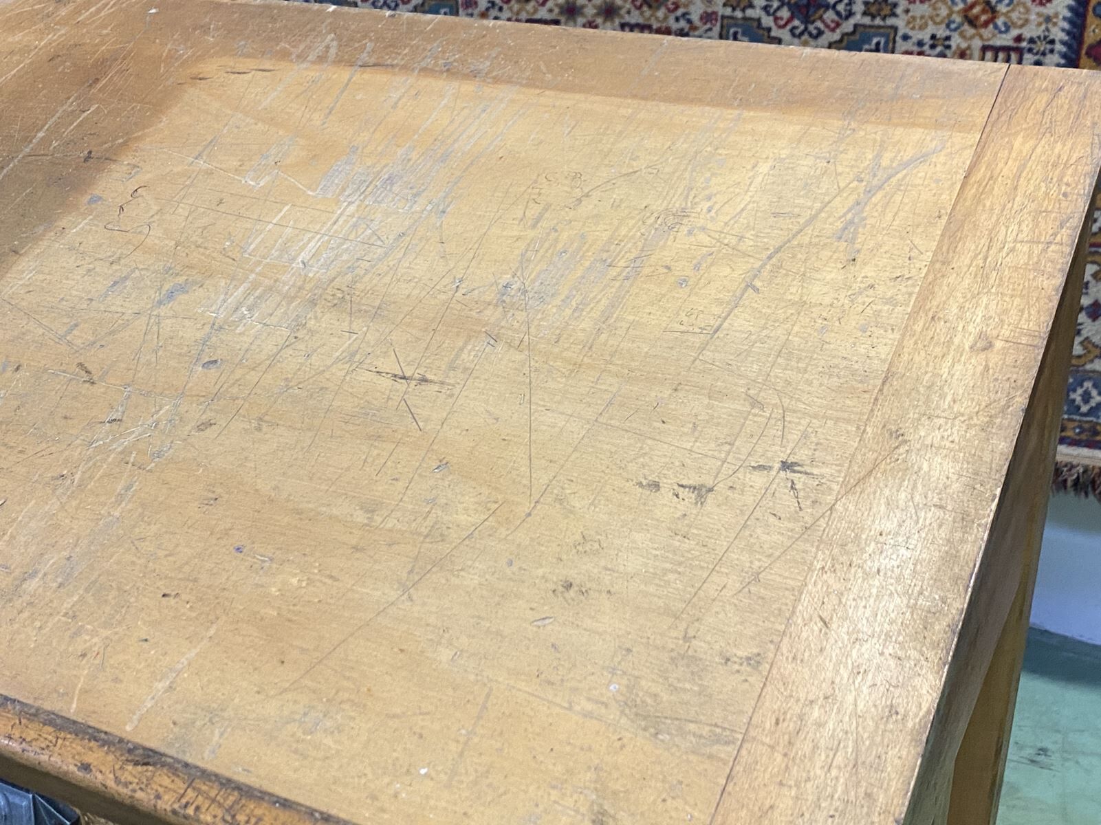 Double oak printer furniture from the 1930s