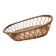 Grand panier oblongue en osier tressé