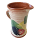 Ceramic jug with Provencal floral pattern signed (Signature to be identified)