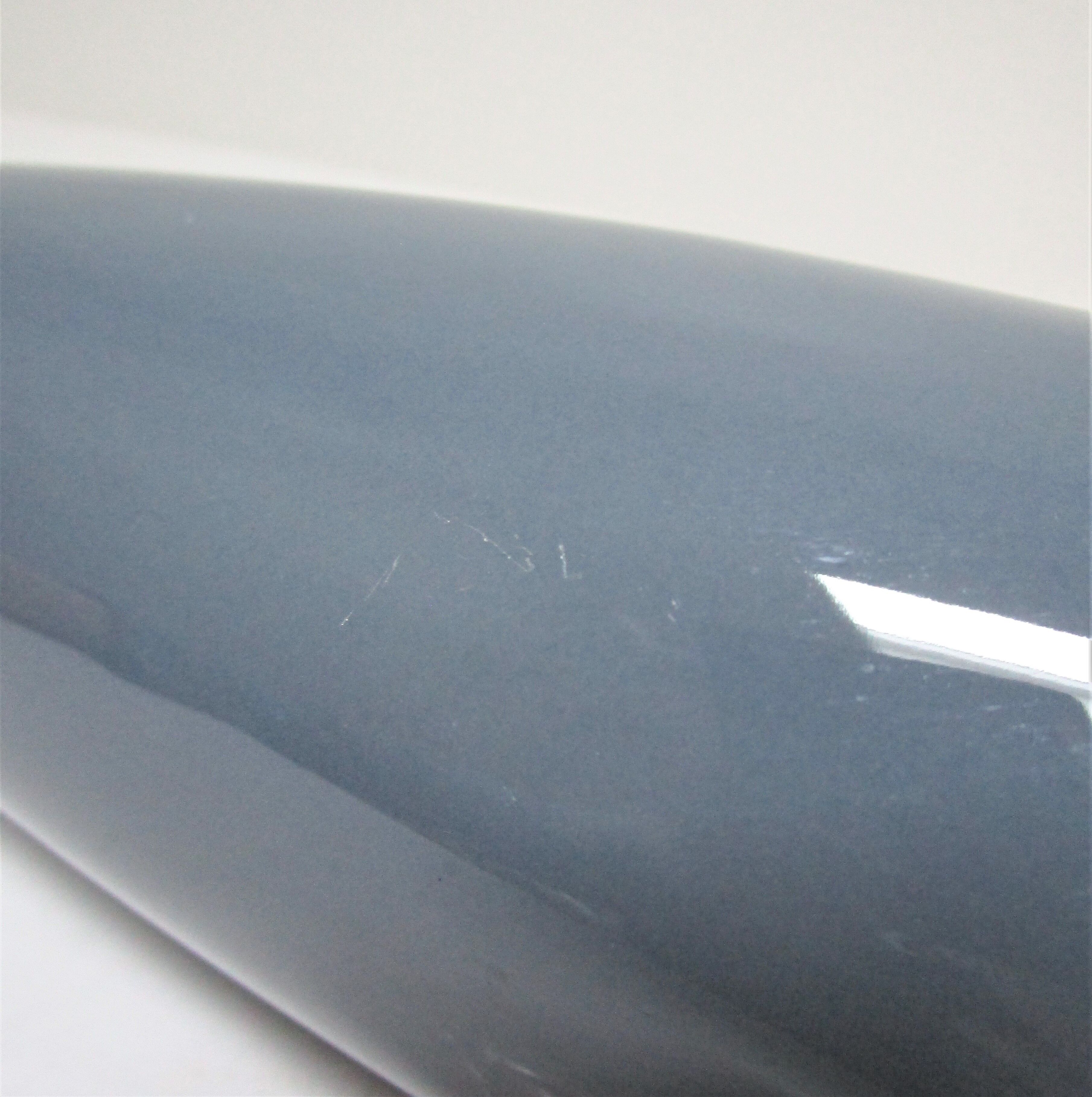 Blue blue grey glazed ceramic hyacinth vase design 70s - 80s