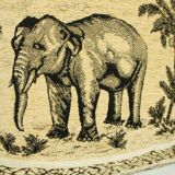 Ethnic velvet elephant cushion