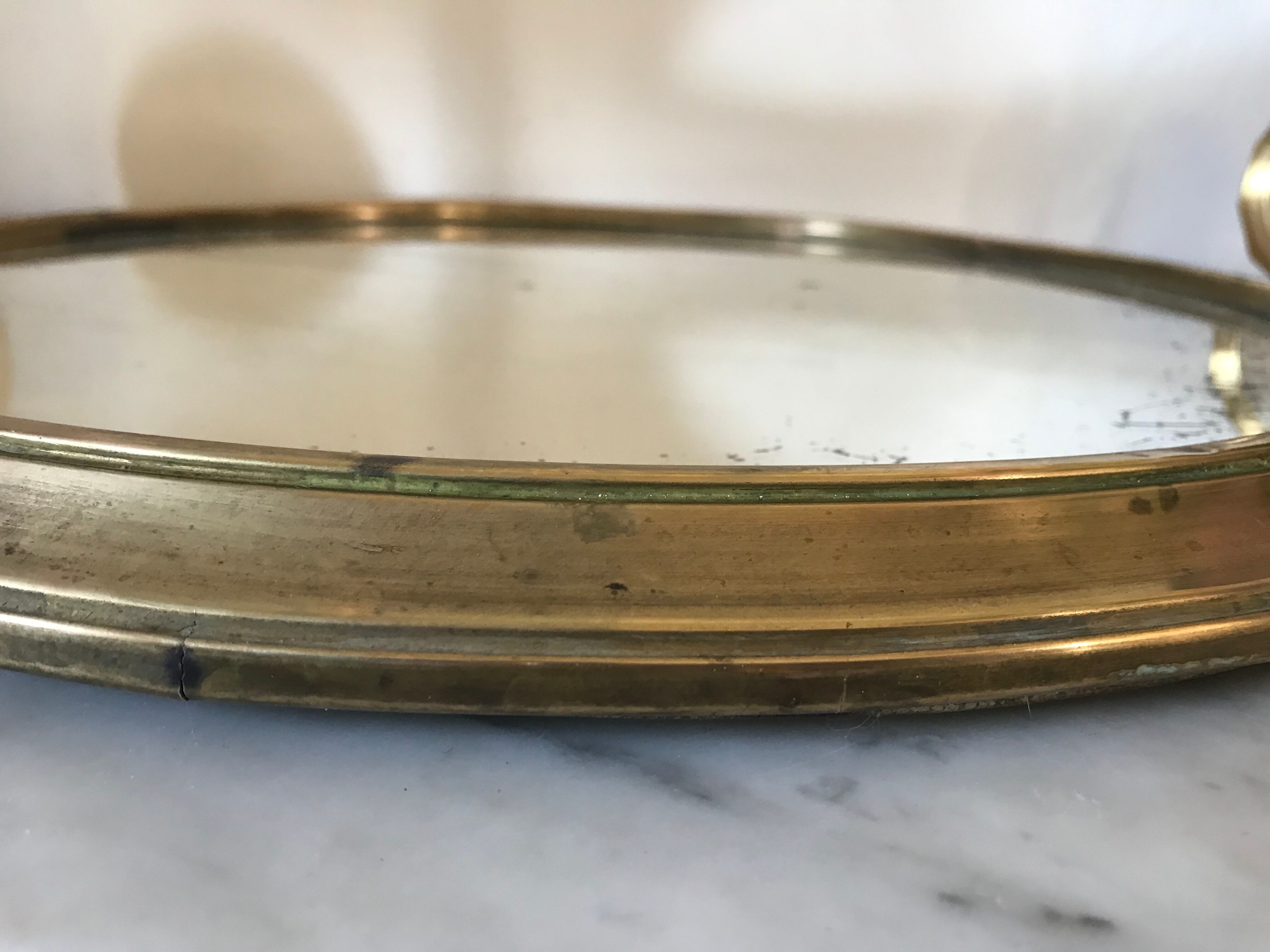 Old mirror tray 42cm