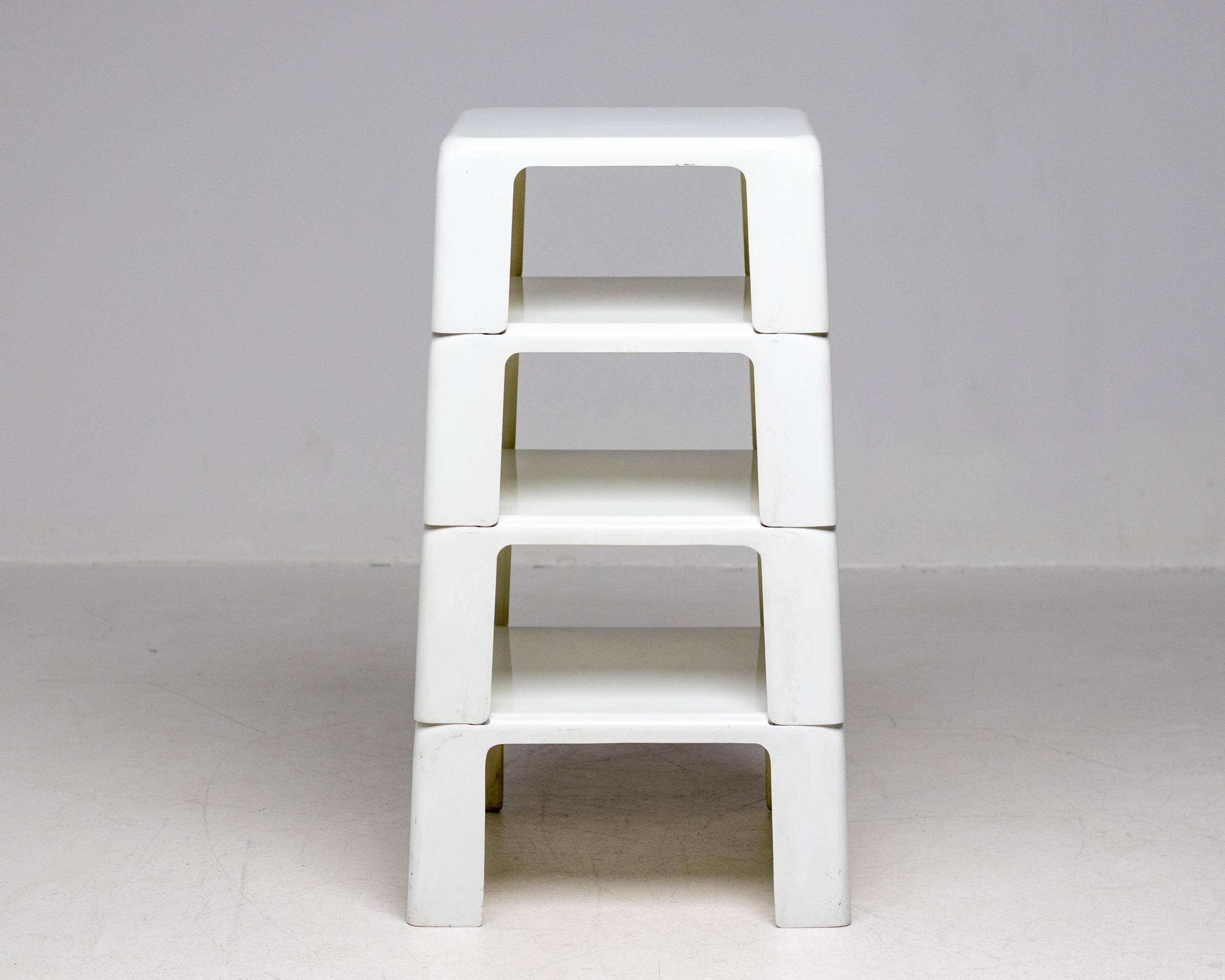 Set of four nesting tables by Mario Bellini, Quattro Gatti, Italy, 1967.