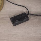 Vintage 1980s floor lamp in gold-plated brass and glass, designed by Relux