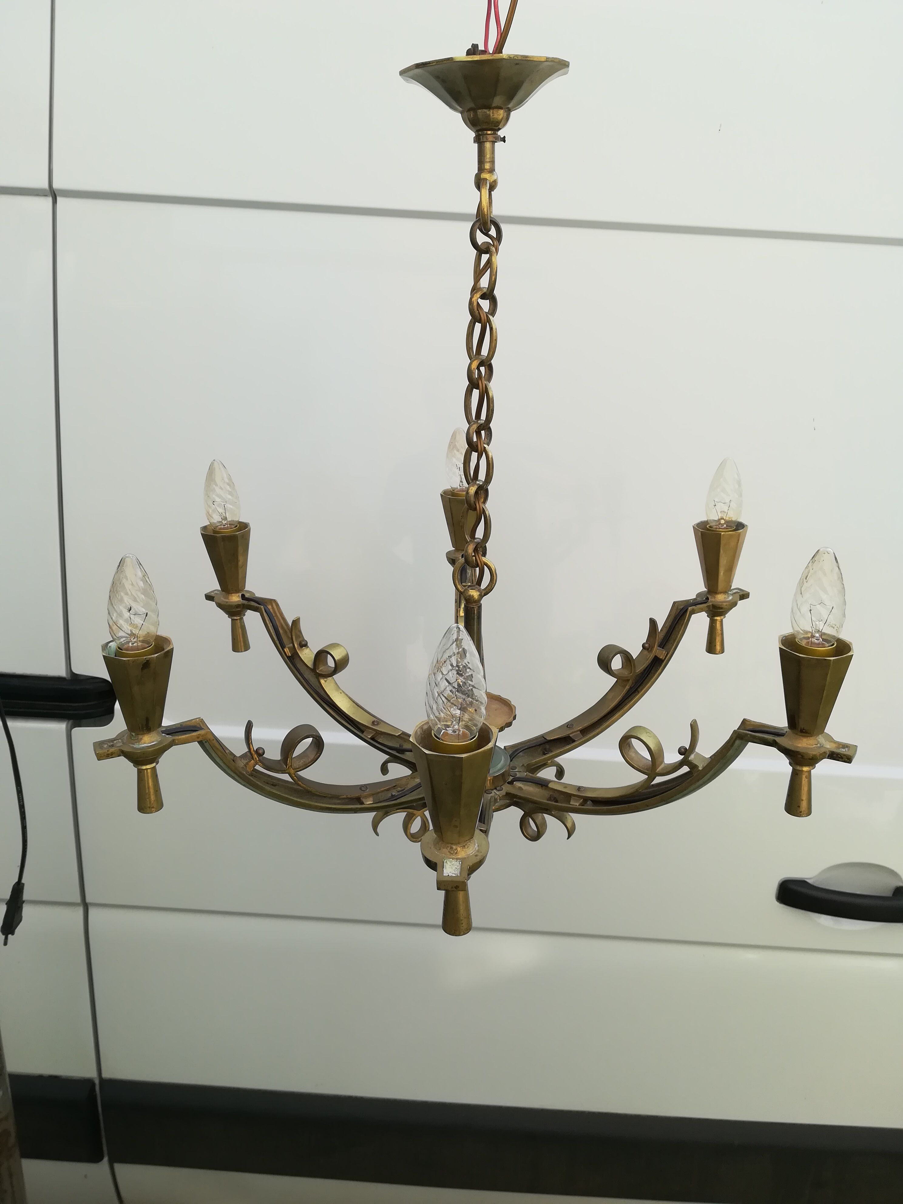 Bronze chandelier