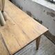 Pine and oak farmhouse table with multiple drawers, communal type, 240cm.