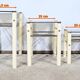 Beige Metal Nesting Tables, attributed to Yves Boutboul – 1970