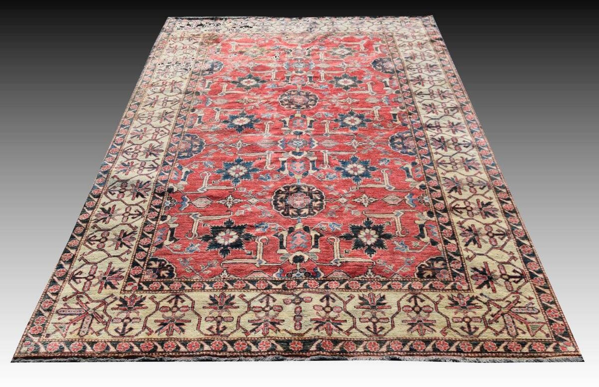 Tapis d'orient Ghazni : 3,20 x 2,20 mètres - Fait main